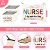 LEIFIDE 24 Pieces Christmas Nurse Gifts Makeup Bags Nurse Appreciation Gift for Women, Canvas Cosmetic Bag Practitioner(Cute Style) view 2