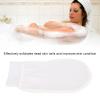 Skin Exfoliator Gloves, Body Exfoliating Glove Fiber, White Bath Exfoliating Gloves for Removes Dead Skin for Bath Skincare Kit Home White view 3