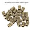 24pcs Viking Beard Beads Bronze Zinc Alloy Material Hair Decoration DIY Beard Beads Hair Accessories view 4