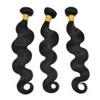 10A Grade Brazilian Remy Virgin Hair Bundles for Black Women 97g Per Bundle Double Weft Unprocessed Human Hair Bundles Natural Color for African American Woman Straight Wave Body Wave Loose Wave Deep Wave Curly Hair Can Be Choose (20/22/24, body wave view 2