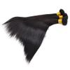 10A Grade Brazilian Remy Virgin Hair Bundles for Black Women 97g Per Bundle Double Weft Unprocessed Human Hair Bundles Natural Color for African American Woman Straight Wave Body Wave Loose Wave Deep Wave Curly Hair Can Be Choose (28/28/28, straight  view 3