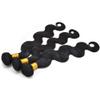 10A Grade Brazilian Remy Virgin Hair Bundles for Black Women 97g Per Bundle Double Weft Unprocessed Human Hair Bundles Natural Color for African American Woman Straight Wave Body Wave Loose Wave Deep Wave Curly Hair Can Be Choose (14/16/18, body wave view 3
