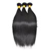 10A Grade Brazilian Remy Virgin Hair Bundles for Black Women 97g Per Bundle Double Weft Unprocessed Human Hair Bundles Natural Color for African American Woman Straight Wave Body Wave Loose Wave Deep Wave Curly Hair Can Be Choose (20", straight wave) view 2