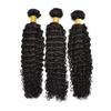 10A Grade Brazilian Remy Virgin Hair Bundles for Black Women 97g Per Bundle Double Weft Unprocessed Human Hair Bundles Natural Color for African American Woman Straight Wave Body Wave Loose Wave Deep Wave Curly Hair Can Be Choose (24/24/24, curly wav view 2
