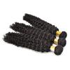 10A Grade Brazilian Remy Virgin Hair Bundles for Black Women 97g Per Bundle Double Weft Unprocessed Human Hair Bundles Natural Color for African American Woman Straight Wave Body Wave Loose Wave Deep Wave Curly Hair Can Be Choose (24/24/24, curly wav view 3