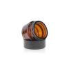 10 Pack 5g/5ml Amber Glass Empty Sample Bottle Cosmetic Jars with Inner Liners, Black Lids Lotion Bottle Refillable Container for Cosmetic, Cream, Lotion and Beauty Products view 4