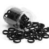 100 Pcs Baby Hair Ties, Seamless Cotton Toddler Hair Ties for Girls and Kids, Black Small Soft Hair Elastics Ponytail Holders view 2