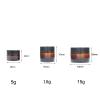 10 Pack 10g/10ml Amber Glass Empty Sample Bottle Cosmetic Jars with Inner Liners, Black Lids Lotion Bottle Refillable Container for Cosmetic, Cream, Lotion and Beauty Products view 2