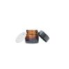 10 Pack 10g/10ml Amber Glass Empty Sample Bottle Cosmetic Jars with Inner Liners, Black Lids Lotion Bottle Refillable Container for Cosmetic, Cream, Lotion and Beauty Products view 3