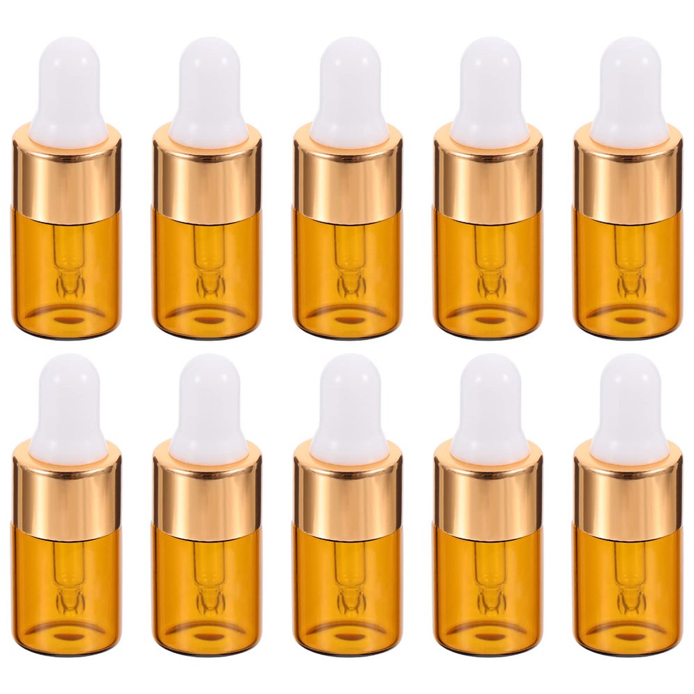 ARTIBETTER 30pcs Glass Dropper Bottles Mini Dispenser Glass Dropper Travel-friendly for Storing Oils Perfumes and Lotions
