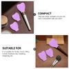 Beaupretty Brush Holder Makeup Organizer 6 Pieces Silicone Makeup Brush Covers, Makeup Brush Caps Travel Holder for Travel and Home (Purple) Holder view 2