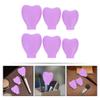 Beaupretty Brush Holder Makeup Organizer 6 Pieces Silicone Makeup Brush Covers, Makeup Brush Caps Travel Holder for Travel and Home (Purple) Holder view 3