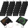 Jexine 30 Pieces Mini Zipper Mesh Bags Nylon Small Zipper Pouch Mini Pouch Portable Beauty Purse Mesh Coin Purse for Travel Home Keychain Holder Makeup Cosmetic Storage(4 x 3 Inches,Black) view 1