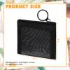 Jexine 30 Pieces Mini Zipper Mesh Bags Nylon Small Zipper Pouch Mini Pouch Portable Beauty Purse Mesh Coin Purse for Travel Home Keychain Holder Makeup Cosmetic Storage(4 x 3 Inches,Black) view 2