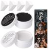 MEICOLY 6Pcs Halloween Makeup Kit,Black White Face Paint Clown White Makeup,Classic Pro Oil Based Face Body Paint for Adults and Kids, SFX Joker Zombie Vampire Skull Skeleton Cosplay,100g/3.53 oz view 1