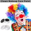 MEICOLY 6Pcs Halloween Makeup Kit,Black White Face Paint Clown White Makeup,Classic Pro Oil Based Face Body Paint for Adults and Kids, SFX Joker Zombie Vampire Skull Skeleton Cosplay,100g/3.53 oz view 2