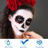 MEICOLY 6Pcs Halloween Makeup Kit,Black White Face Paint Clown White Makeup,Classic Pro Oil Based Face Body Paint for Adults and Kids, SFX Joker Zombie Vampire Skull Skeleton Cosplay,100g/3.53 oz view 3