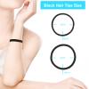 YXYL Hair Ties - 220 PCS Black Hair Ties, Premium Elastic Hair Bands for Women Men Ponytail Holders, Hair Elastics Tie for Medium Thick Curly Hair, 120PCS 4mm, 100PCS 3mm view 3