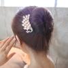 KALLORY Bridal Hair Accessories 4 Pcs Crystal Rhinestone Comb Side Hair Combs for Wedding Party Bridesmaids view 3
