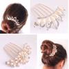 KALLORY Bridal Hair Accessories 4 Pcs Crystal Rhinestone Comb Side Hair Combs for Wedding Party Bridesmaids view 4