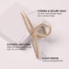 The Hair Edit French Twist Claw Clip  Chic Hair Clip for Women, Elegant Gold Metal Hair Clip, Ideal Gift For Women, Chic Up Dos and Half Up Styles, Elegant Hair Accessory for Styling & Everyday Wear view 3