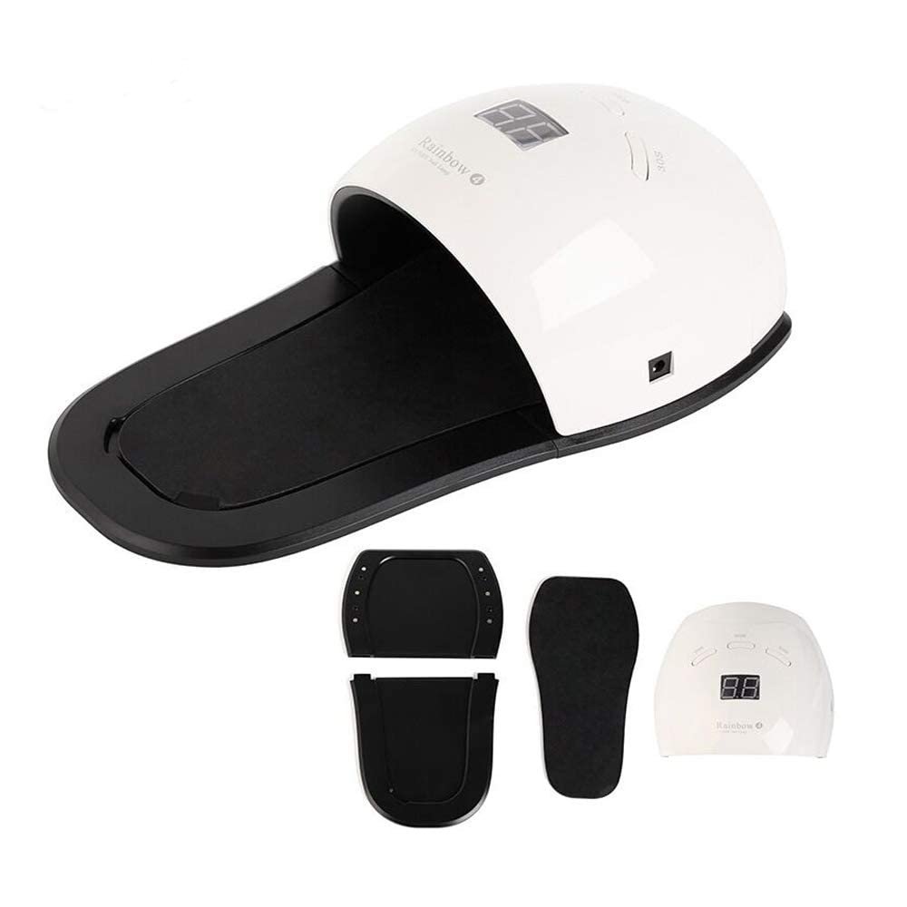 RUIWAN 2in1 Nail Dryer Machine UV/LED 48W Nail Lamp New Version for Curing Toe Nails and Finger Nails,Professional Quickly LED Nail Curing