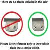 Trimmer Replacement Six Position Adjustable Guard Guide Comb for Wahl Lithium-Ion (View Photos and Description for Compatible Models and Blade Sizes) view 4