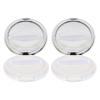 2pcs Portable Loose Case Ultra Thin Makeup Sifter Puff Empty Refillable Compact Cosmetic Containers Travel Home Use view 1