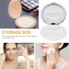 2pcs Portable Loose Case Ultra Thin Makeup Sifter Puff Empty Refillable Compact Cosmetic Containers Travel Home Use view 2