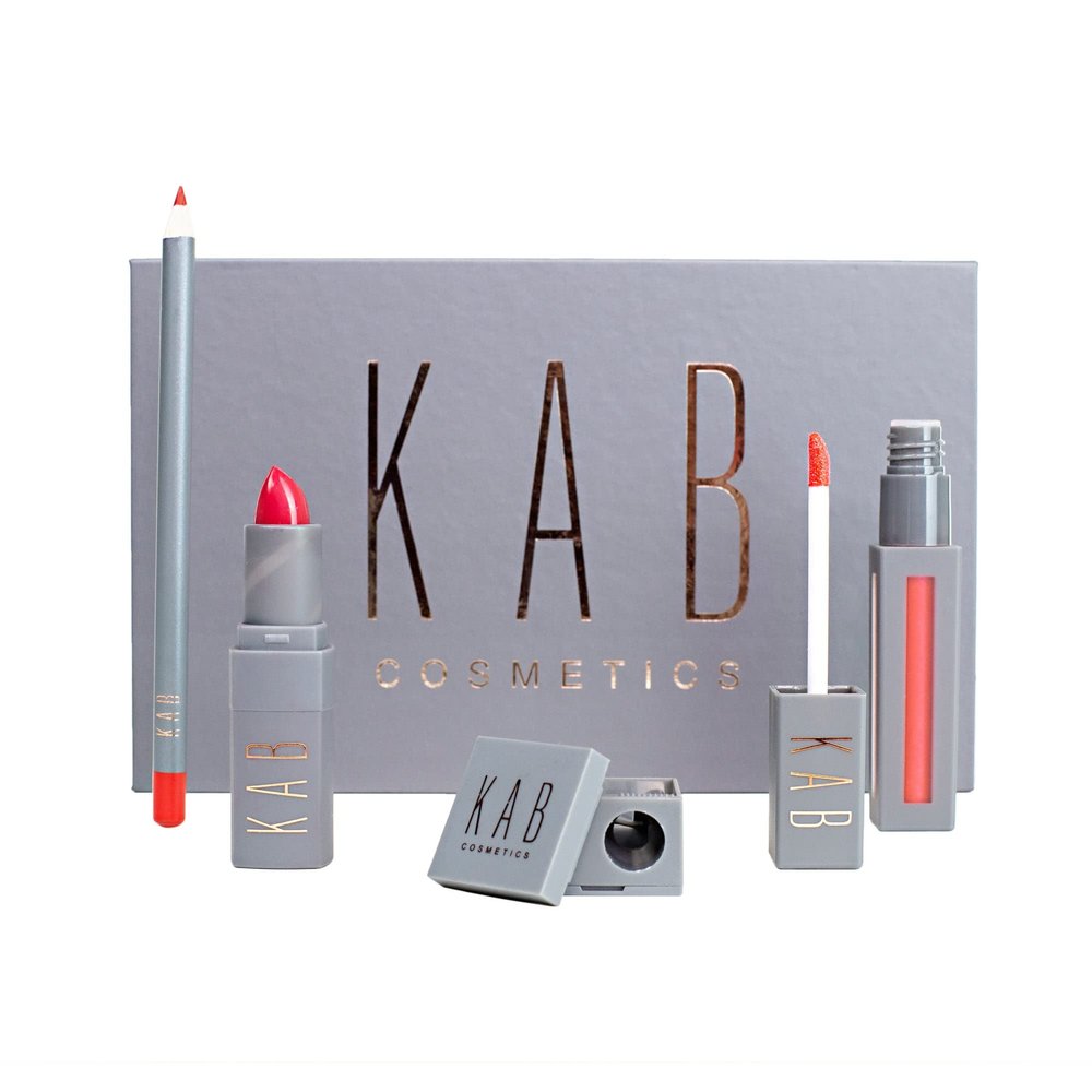 KAB Cosmetics Lip Kit (Cherry Pie)