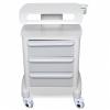 3 Layer Beauty Rolling Trolley Cart Equipment Mobile Salon Spa Service Instrument Cart White Multi-Purpose Holder Stand for Spa Machines with Wheels and Tray(Max Load 30kg) view 1