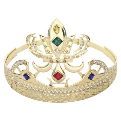 Alvivi Baroque Crystal Crown Rhinestones Tiara Queen Princess Sparkling Diadem Wedding Crowns Tiaras Hair Accessories for Wedding Party Prom Birthday Costume Gold A One Size