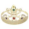 Alvivi Baroque Crystal Crown Rhinestones Tiara Queen Princess Sparkling Diadem Wedding Crowns Tiaras Hair Accessories for Wedding Party Prom Birthday Costume Gold A One Size view 1