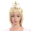 Alvivi Baroque Crystal Crown Rhinestones Tiara Queen Princess Sparkling Diadem Wedding Crowns Tiaras Hair Accessories for Wedding Party Prom Birthday Costume Gold A One Size view 2