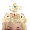 Alvivi Baroque Crystal Crown Rhinestones Tiara Queen Princess Sparkling Diadem Wedding Crowns Tiaras Hair Accessories for Wedding Party Prom Birthday Costume Gold A One Size view 4