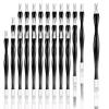 Allstarry 30 Pieces Nail Cuticle Trimmer Remover Rubber Nail Cleaner Double Head Dead Skin Cuticle Knife Removal Fork Plastic Handle Cuticle Pusher Nail art Tools for Girls Women and Men - Black view 1