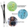 Allstarry 30 Pieces Nail Cuticle Trimmer Remover Rubber Nail Cleaner Double Head Dead Skin Cuticle Knife Removal Fork Plastic Handle Cuticle Pusher Nail art Tools for Girls Women and Men - Black view 2