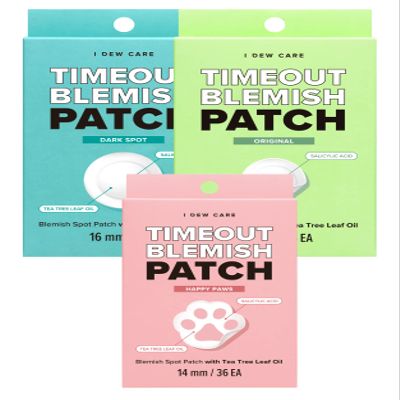 I DEW CARE Hydrocolloid Acne Pimple Patch - Timeout Blemish Original + Timeout Blemish Happy Paws + Timeout Blemish Dark Spot Bundle