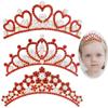 ANBALA Small Tiara Crown with Hair Comb, 3 Pack Mini Princess Crystal Tairas for 2 3 4 5 6 7 8 10 Years Girls Cute Hair Accessories view 1