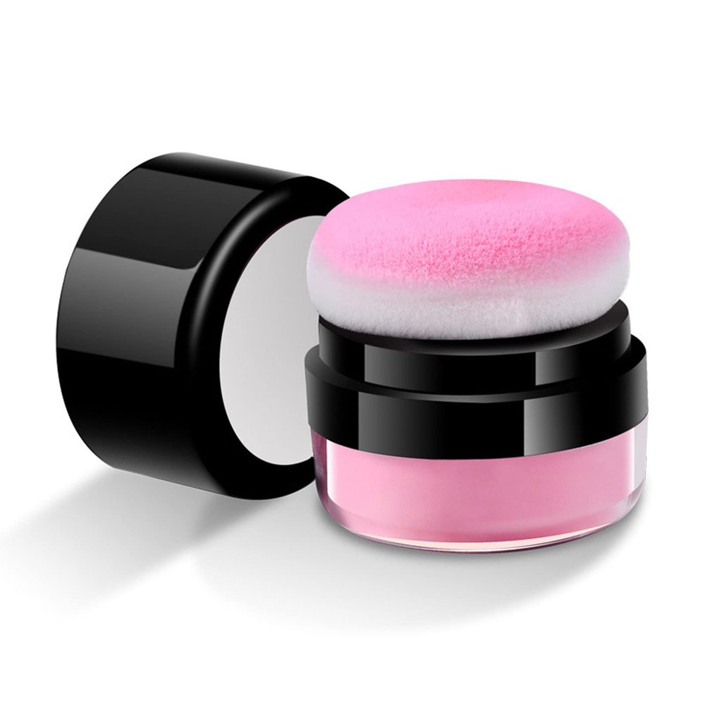 Loose Powder Air Cushion Blush Natural Blusher Bright Shimmer Face for Cheek Highly Pigmented Blush Makeup Easy to Blend Makeup Blushin, All Day Wear(03#)
