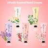 Hand Cream Gift Set - Relieve Extremely Dry Hands, Women's Hand Cream Travel Set, an easy-to-absorb hand cream to relieve dry discomfort after washing your hands. Ideal for holiday gifts.5 x1.0 oz/30ml view 3