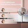 8" Lighted Vanity Mirror with Lights, 1X/10X Magnifying Makeup Mirror, Double Sided 360 Swivel USB Rechargeable, 3 Color Lights, Gifts for Women Mom Teen Girls view 4