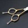 VILLCASE Pet Hair Scissors Finger Rest Replacement Parts Stainless Steel Decorative Tail Cutter Nails for Grooming Shears Comfortable Grip for Salon and Home Use view 3