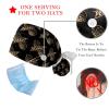 2Pcs Nurse Scrub Caps Women Long Hair, Amazing Cute Peanut Pattern Adjustable Working Cap with Button and Sweatband Multicoloured view 3