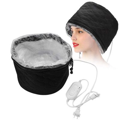 Electric Thermal Hair Hat, Steamer Heat Hat for Deep Conditioning Steam Home Use Heating Conditioner Women Heated Household Dryer Adjustable Hot Oil Haircare Care SPA with 3 Mode Temperature Control