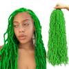 24 Inch 7 Packs Green Soft Locs Crochet Hair Color New Faux Locs Pre-looped Super Lightweight Synthetic Hair Braids For Black Women(24inch, 7packs, green) view 1