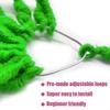 24 Inch 7 Packs Green Soft Locs Crochet Hair Color New Faux Locs Pre-looped Super Lightweight Synthetic Hair Braids For Black Women(24inch, 7packs, green) view 3