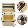 Case for Skull Shaver Electric Pitbull Pro Razor, Hard Travel Rotary Men Head Shavers Beard Trimmer Storage Carrying Box with Zipper Mesh Pocket for Men's Gold Pro Mustache Grooming Kit, Beige-Only view 3