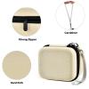 Case for Skull Shaver Electric Pitbull Pro Razor, Hard Travel Rotary Men Head Shavers Beard Trimmer Storage Carrying Box with Zipper Mesh Pocket for Men's Gold Pro Mustache Grooming Kit, Beige-Only view 4