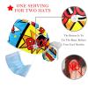 2Pcs Nurse Scrub Caps Women Long Hair, Boom Comic Words Adjustable Working Cap with Button and Sweatband Multicoloured view 3